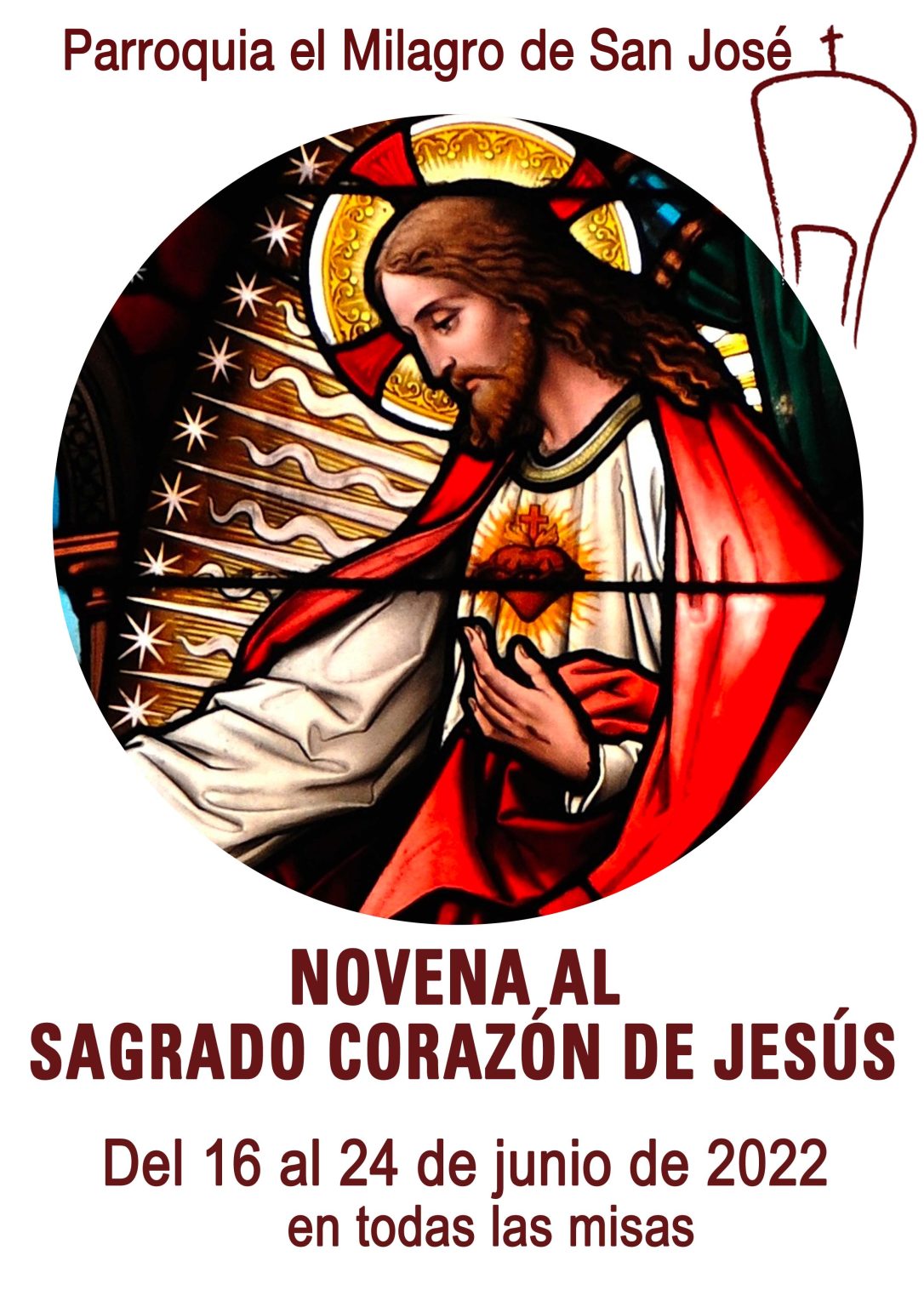 Novena al Sagrado Corazón de Jesús • Parroquia El Milagro de San José
